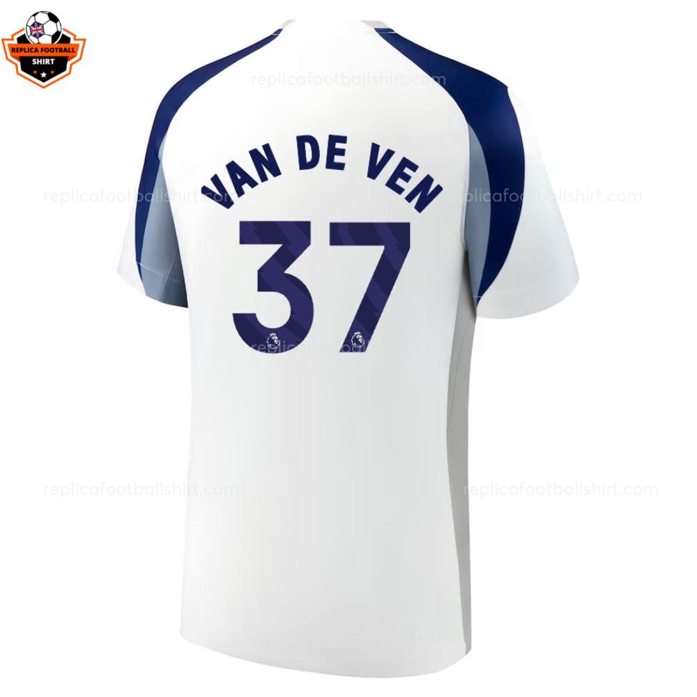 Tottenham Hotspur VAN DE VEN 37 Home Men Replica Football Shirt 2025-26 backview