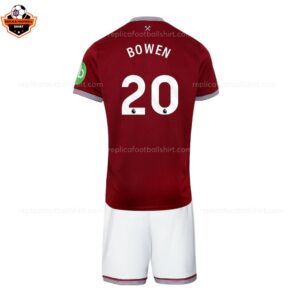 West Ham United BOWEN 20 Home Kid Replica Football Kit 2025-26 backview