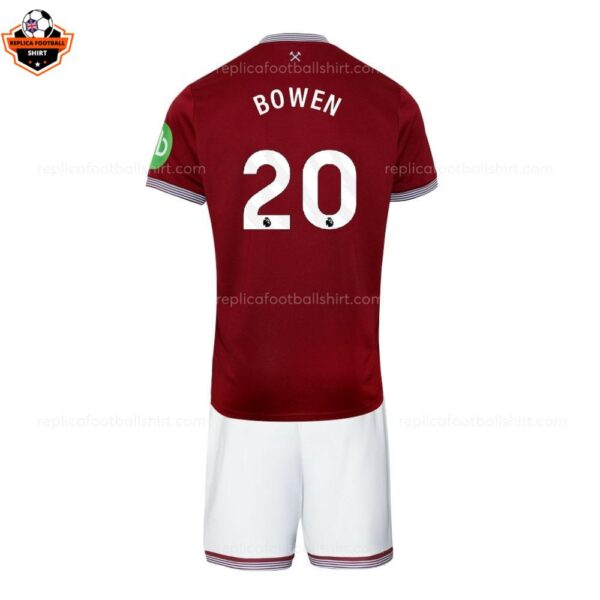 West Ham United BOWEN 20 Home Kid Replica Football Kit 2025-26 backview