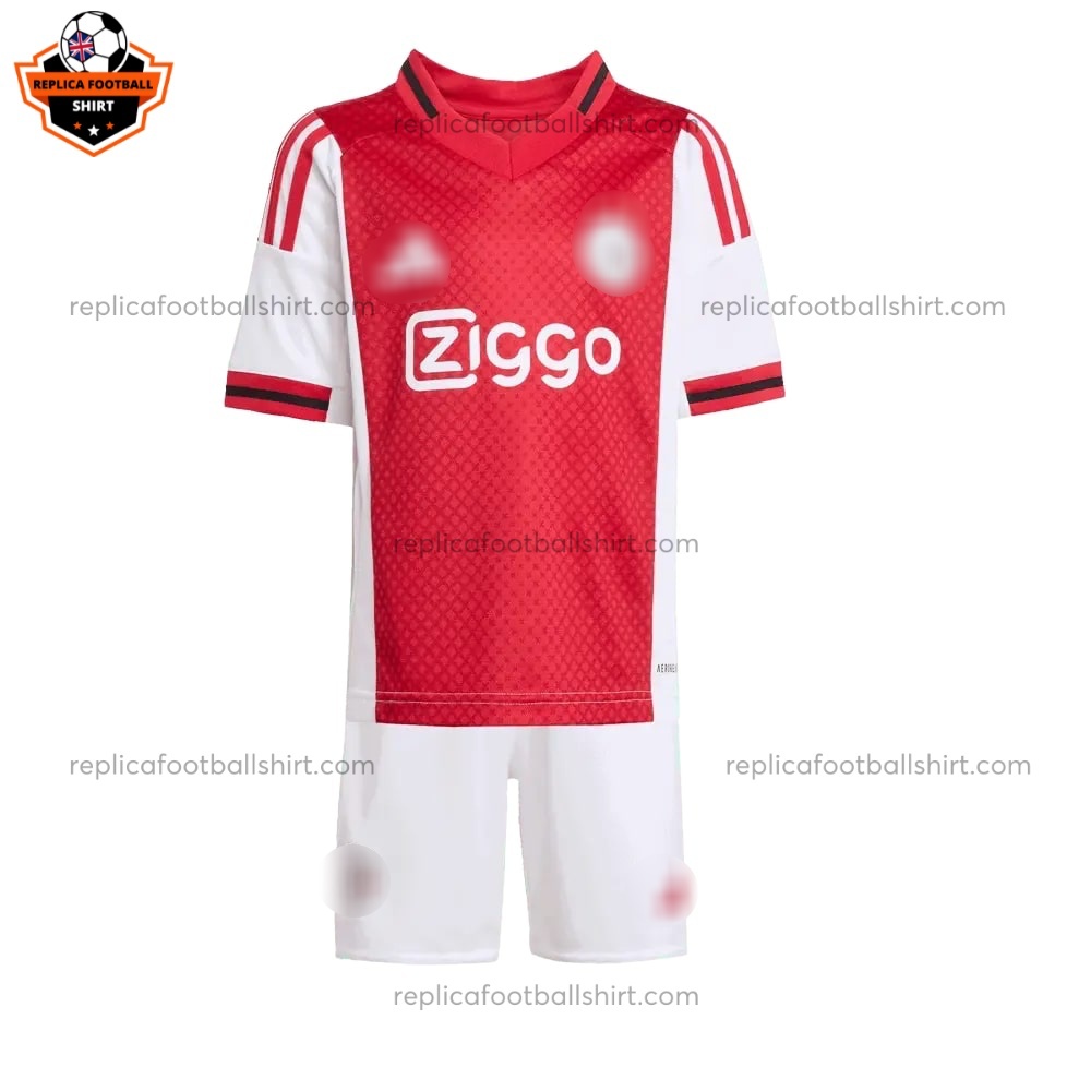 Ajax Home Kid Replica Football Kit 2025/26 - Front View