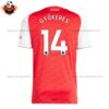 Arsenal Home Men Replica Football Shirt 2025/26 Gyökeres 14 - Back View