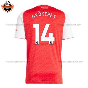 Arsenal Home Men Replica Football Shirt 2025/26 Gyökeres 14 - Back View