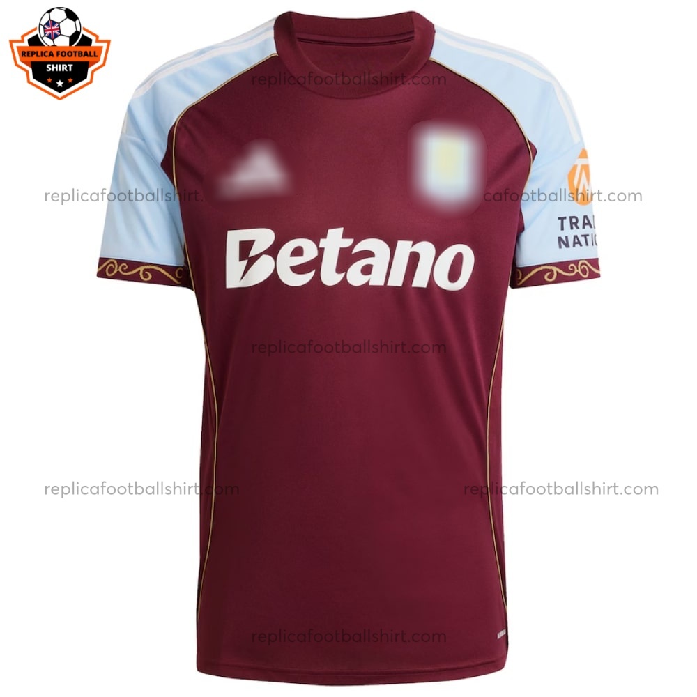Aston Villa Home Replica Football Shirt 2025/26 - Front View