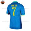 Brazil VINI JR. 7 Away Men Replica Football Shirt 2024 - Back View