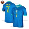 Brazil VINI JR. 7 Away Men Replica Football Shirt 2024 - Front View