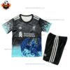 Liverpool Blue Special Edition Kid Replica Football Kit 2025/26 - Front View