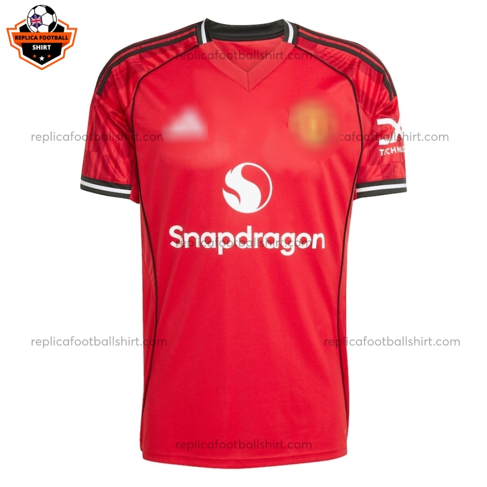Manchester United Home Replica Shirt 25/26 - Front View