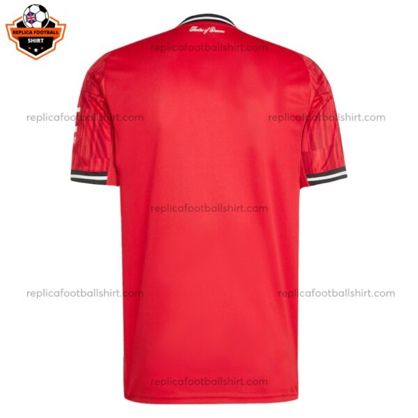 Manchester United Home Replica Shirt 25/26 - Back View