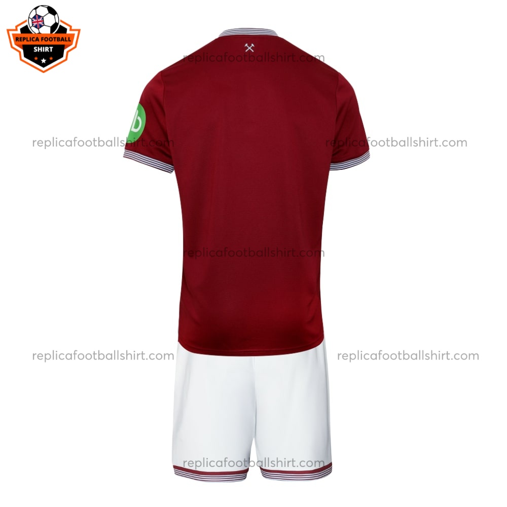 West Ham United Home Kid Replica Kit 25/26 - Back View