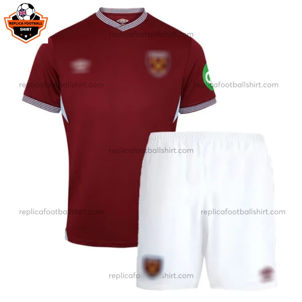 West Ham United Home Kid Replica Kit 25/26 - Front View