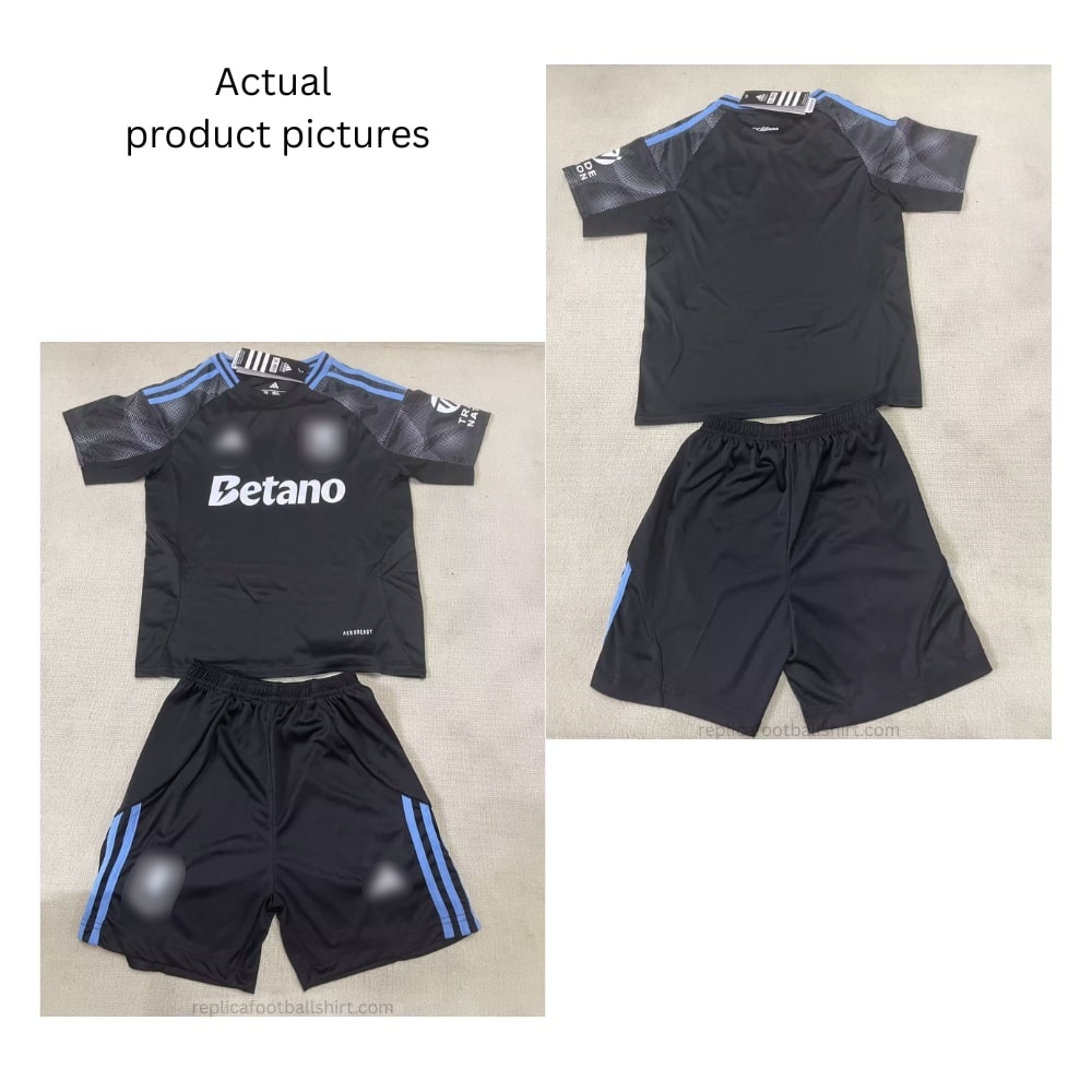 Aston Villa Away Kid Replica Football Kit 2025/26 - Actual View