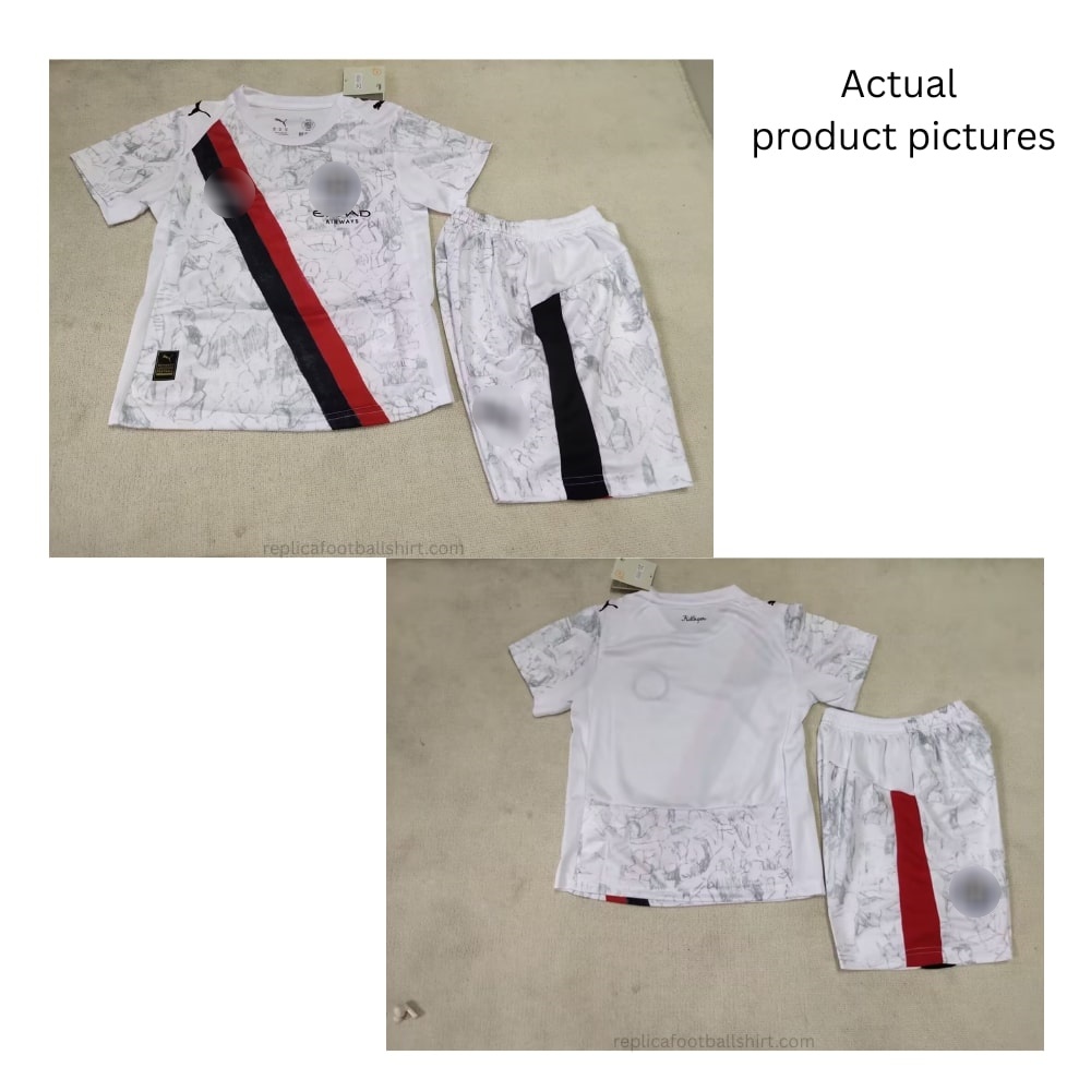 Manchester City KidSuper Kid Replica Football Kit 2025-26 - Actual View