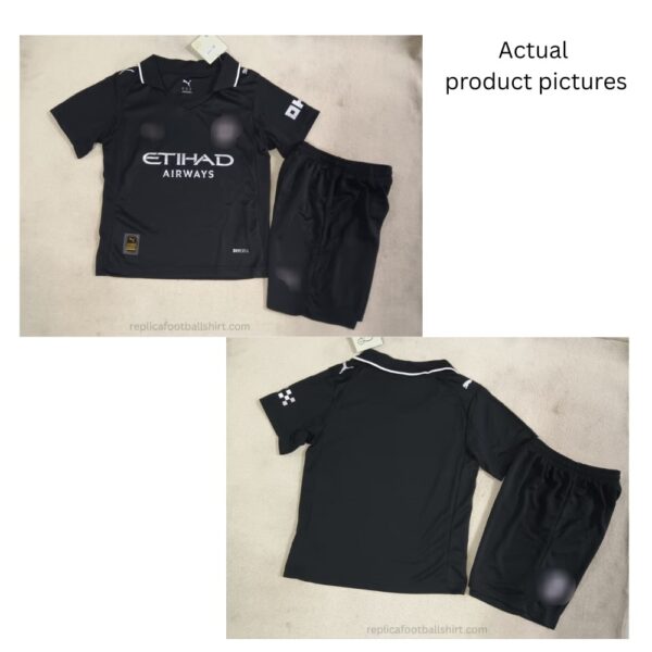 Manchester City Away Kid Replica Football Kit 2025-26 Actual View 1
