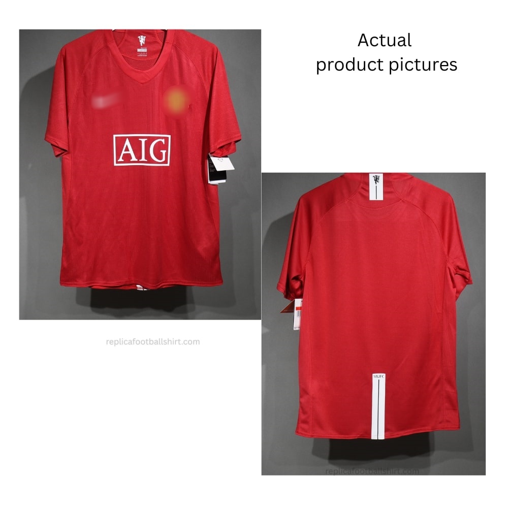 Manchester United Home Replica Shirt 07/08 - Actual Picture