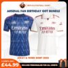 Arsenal FC 2025-26 Birthday Bundle - Away & Third Replica Football Shirt for True Fans