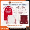 Arsenal FC 2025-26 Birthday Bundle - Home & Third Replica Football Kit for True Fans