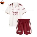 Arsenal 2025/26 Gift Bundle – Home and Third Fan-Version Kids Football Kits (With Socks)