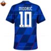 Croatia Away Men Replica Football Shirt 2024 MODRIĆ 10 Printed backview