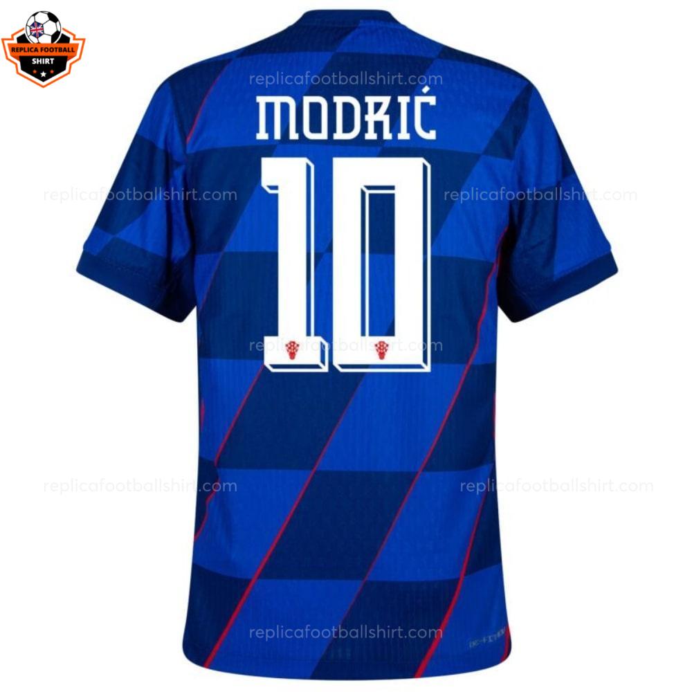 Croatia Away Men Replica Football Shirt 2024 MODRIĆ 10 Printed backview
