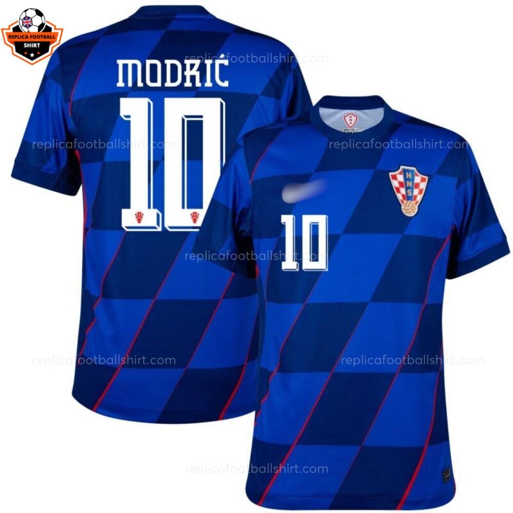 Croatia Away Men Replica Football Shirt 2024 MODRIĆ 10 Printed overview