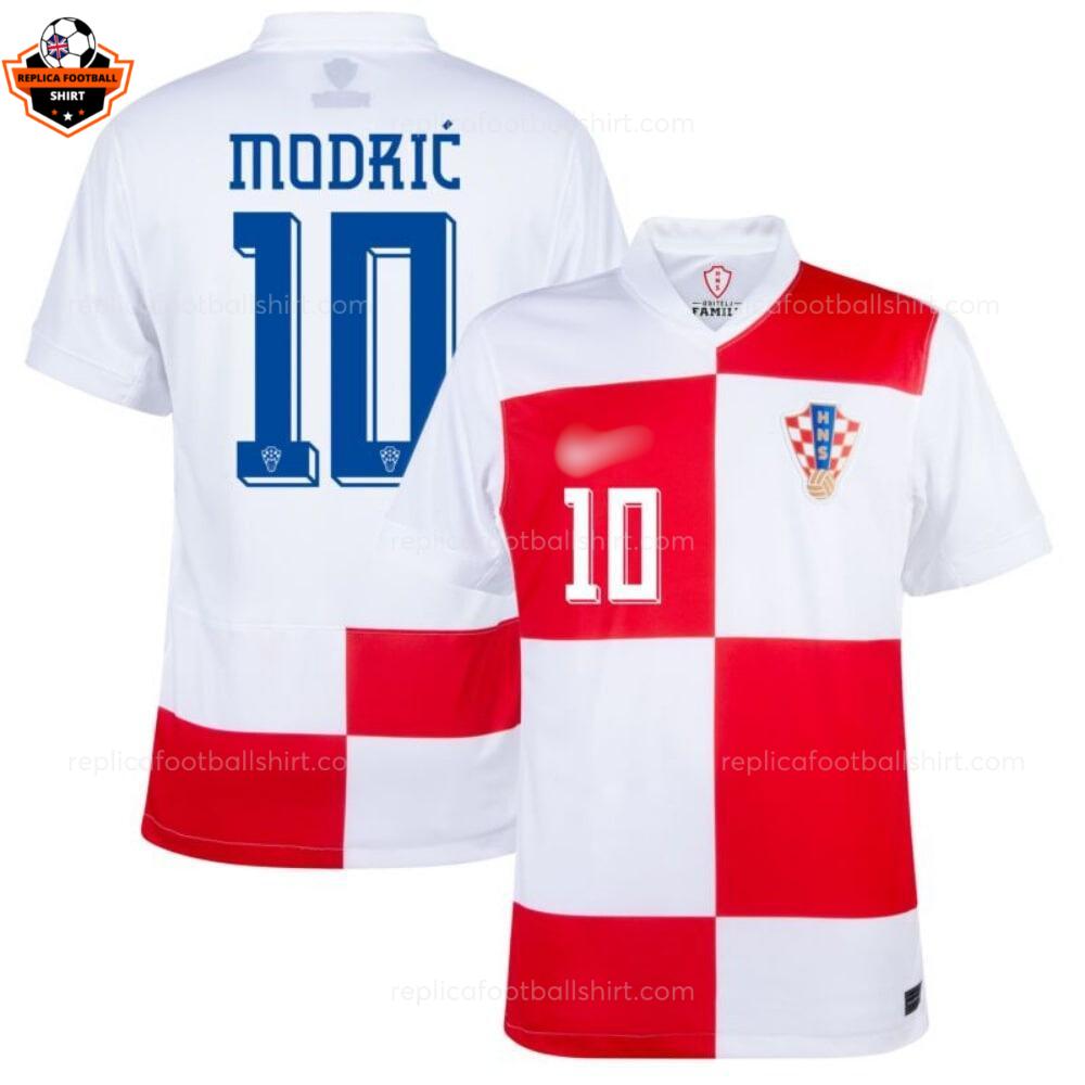 Croatia Home Men Replica Football Shirt 2024 MODRIĆ 10 Printed overview
