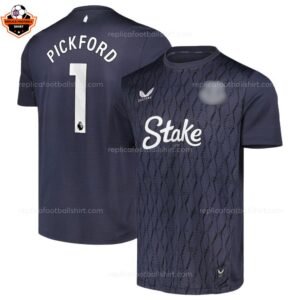 Everton PICKFORD 1 Black Goalkeeper Men Replica Football Shirt 2025-26