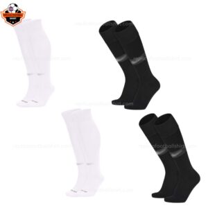 Football Socks Combo 1 – White And Black (4 Pairs)