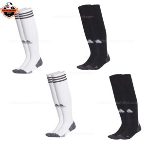 Football Socks Combo 2 – White And Black (4 Pairs)
