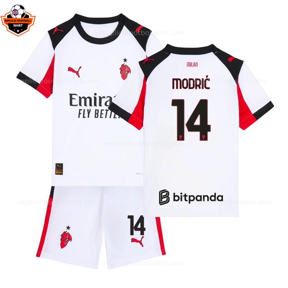 RFS AC Milan MODRIC 14 Away 25 26 Kids Football Kit