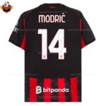 AC Milan Home Men Replica Football Shirt 2025/26 MODRIĆ 14 Printed