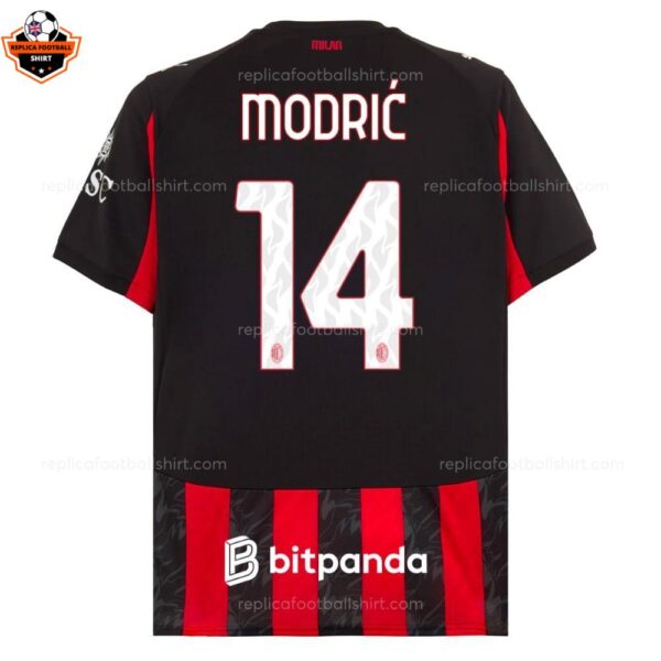 RFS AC Milan Modric 14 Home Men Shirt 2025_26 Rafa Leao 10 backview