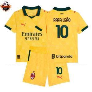 RFS AC Milan RAFA LEAO 10 Third 25 26 Kids Football Kit