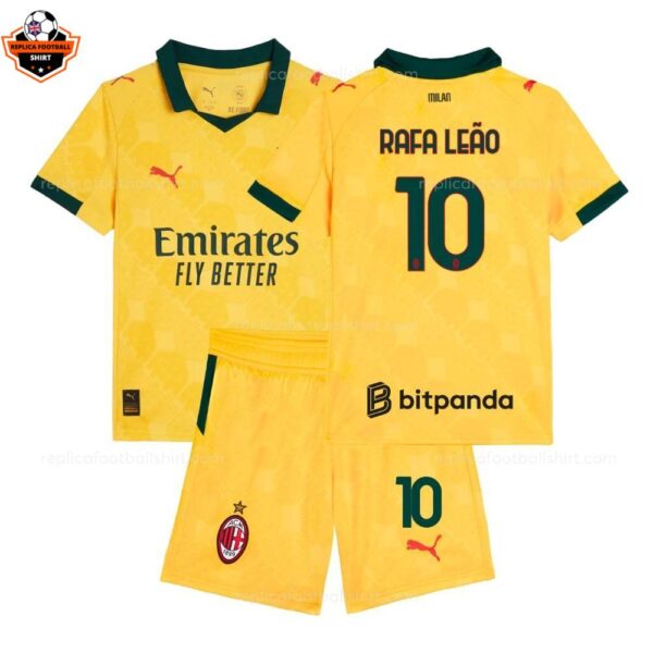 RFS AC Milan RAFA LEAO 10 Third 25 26 Kids Football Kit