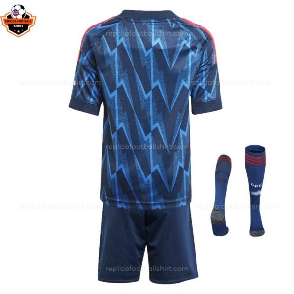 RFS Arsenal Away Kids Football Kit 25_26- back view with socks