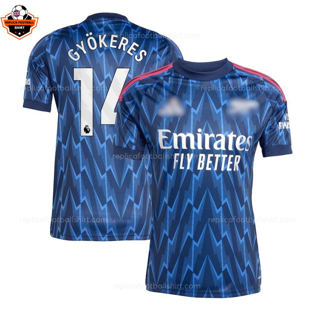 Arsenal Away Men Replica Football Shirt 2025/26 Gyökeres 14 Printed