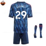 Arsenal Away Kid Replica Football Kit 2025/26 HAVERTZ 29 Printed
