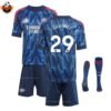 RFS Arsenal HARVERTZ 29 Away 25 26 Kids Football Kit - over view with socks