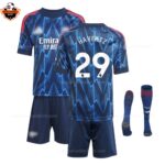 Arsenal Away Kid Replica Football Kit 2025/26 HAVERTZ 29 Printed