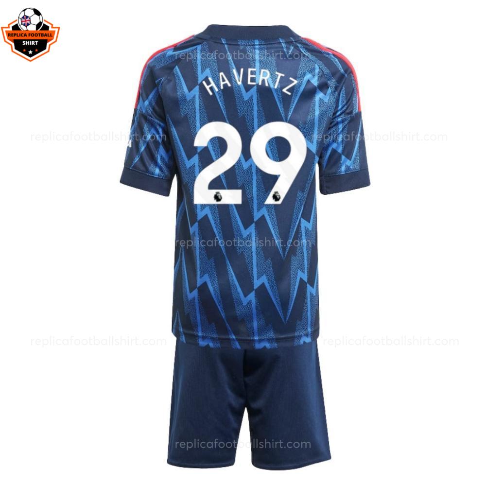 RFS Arsenal Havertz 29 Away 25 26 Kids Football Kit backview
