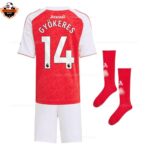 Arsenal Home Kid Replica Football Kit 2025/26 Gyökeres 14 Printed