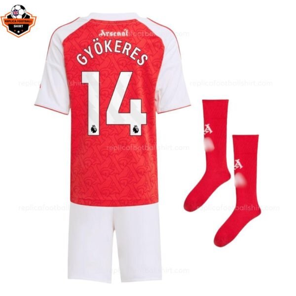 RFS Arsenal Home Men Replica Football kid Kit 202526 Gyokeres 14 (2)