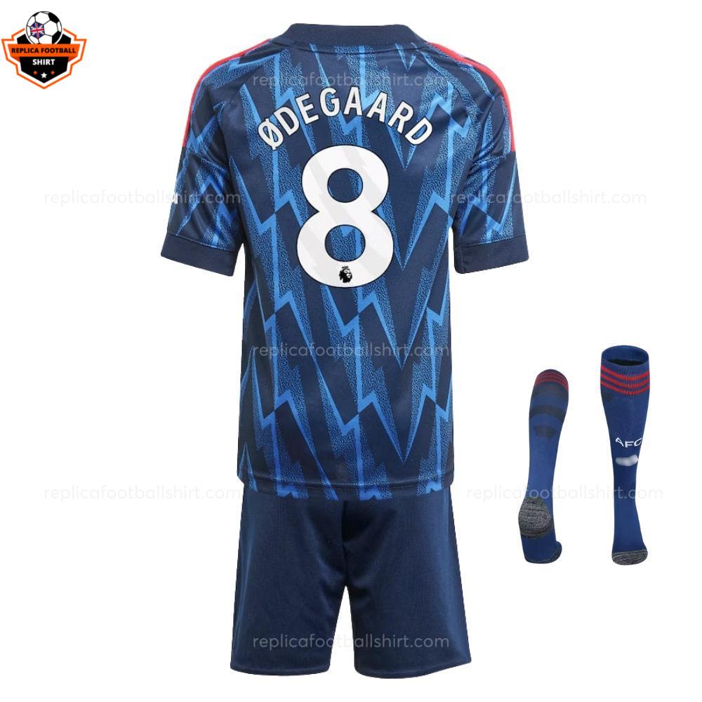 RFS Arsenal ODEGAARD 8 Away 25 26 Kids Football Kit - back view with socks