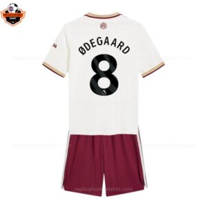 RFS Arsenal ODEGAARD 8 Third 25 26 Kids Football Kit backview