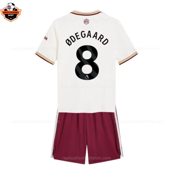 RFS Arsenal ODEGAARD 8 Third 25 26 Kids Football Kit backview