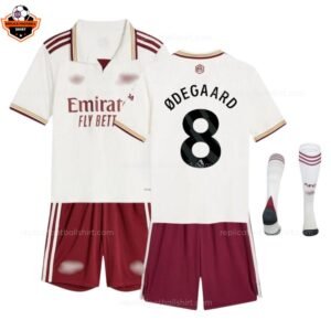 RFS Arsenal ØDEGAARD 8 Third Kid Replica Football Kit 2025_26 - with socks