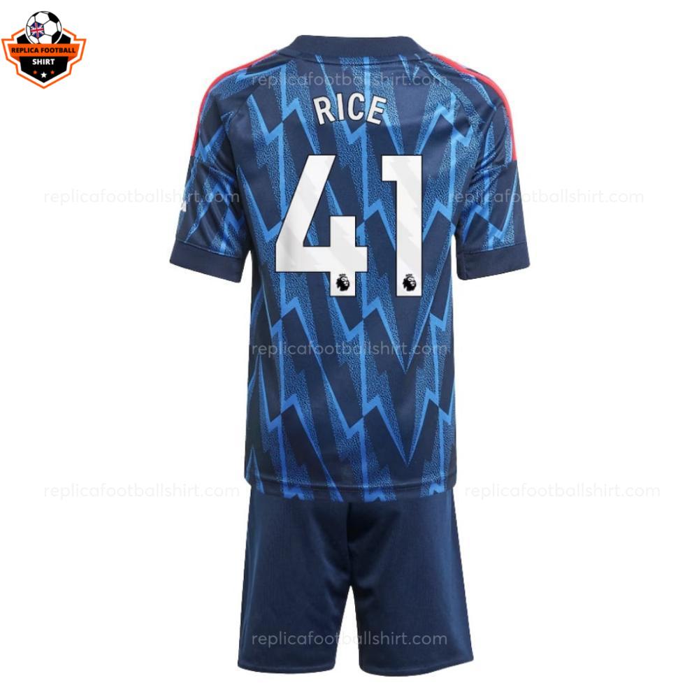RFS Arsenal RICE 41 Away 25 26 Kids Football Kit backview