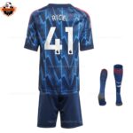 Arsenal Away Kid Replica Football Kit 2025/26 RICE 41 Printed