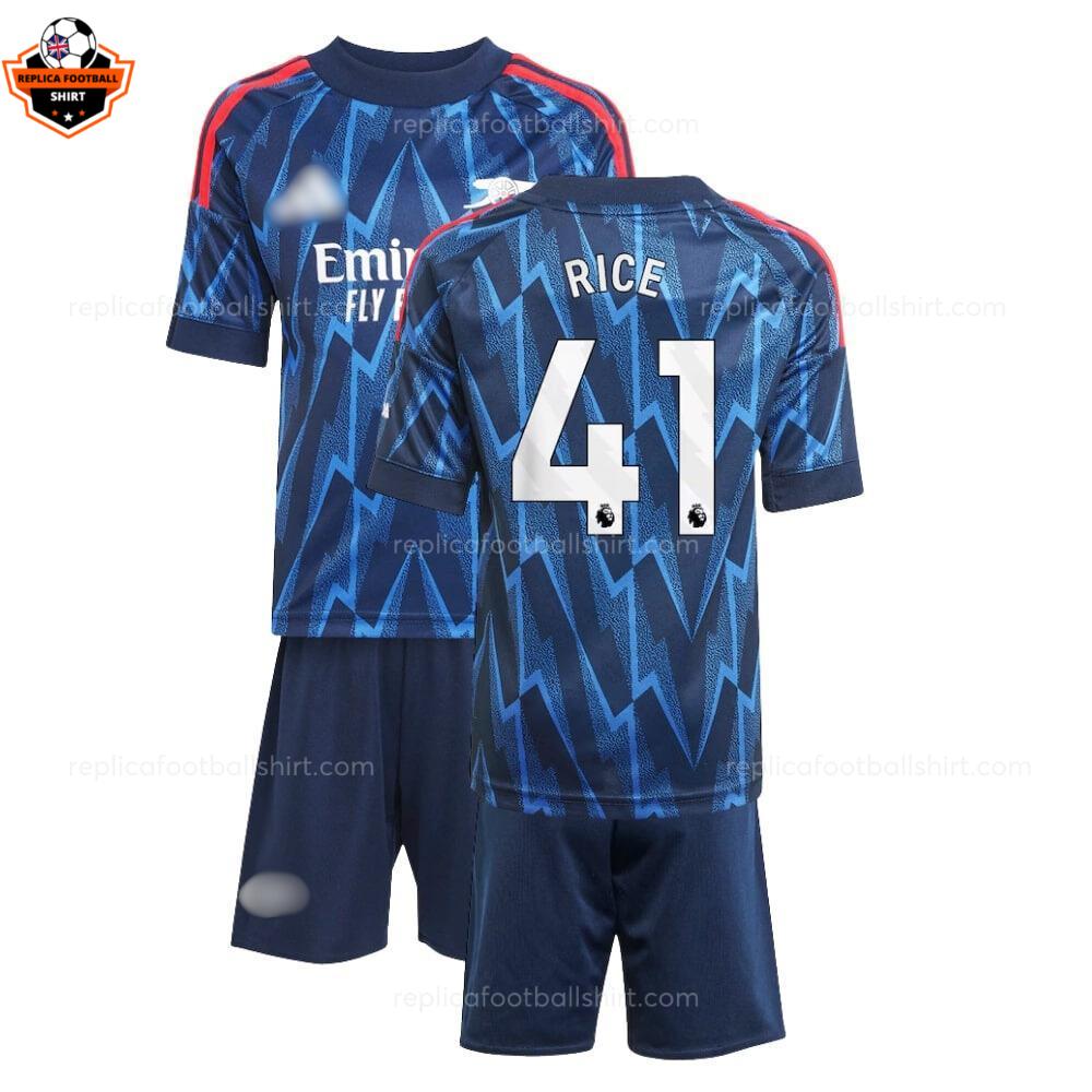 RFS Arsenal RICE 41 Away 25 26 Kids Football Kit overview