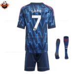 Arsenal Away Kid Replica Football Kit 2025/26 SAKA 7 Printed