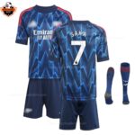 Arsenal Away Kid Replica Football Kit 2025/26 SAKA 7 Printed